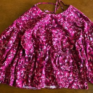 Target Kim’s Vargas floral peplum top XL